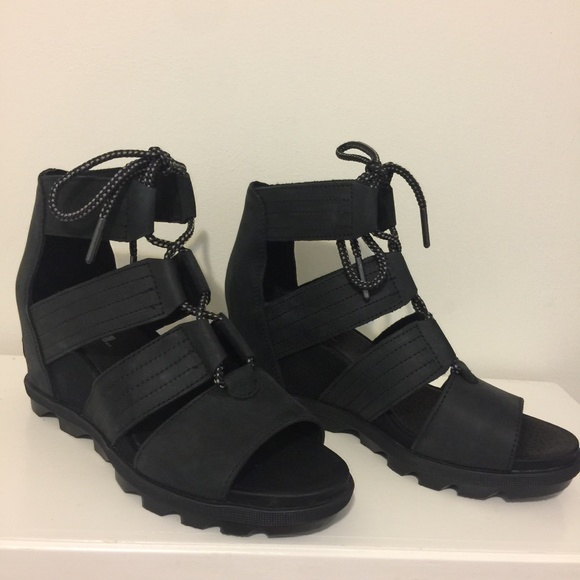 $150 NIB Sorel Black Joanie Cage Sandal. - Picture 4 of 7